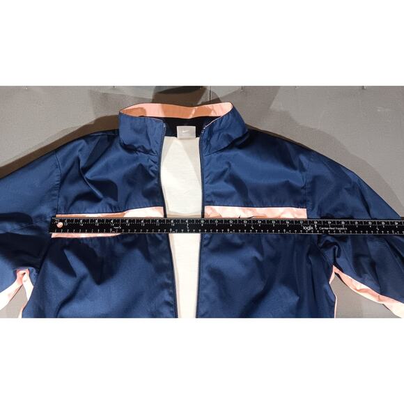Nike Windbreaker Jacket M Pink Navy Colorblock Retro Y2K Sportycore - Picture 7 of 8